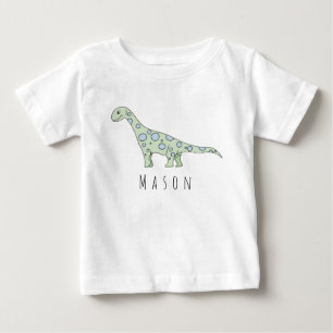 Camiseta Dinossauro Personalizado do Baby Boy com Nome