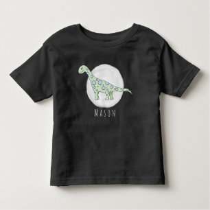 Camiseta Dinossauro personalizado do Doodle do menino da