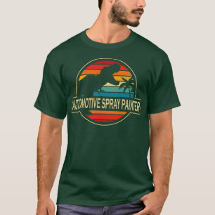 Camiseta Dinossauro Pintor de Pulverização Automotivo