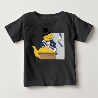 Camiseta Dinossauro Prefeito Cartola Político Cartoon Engra