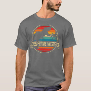 Camiseta Dinossauro Privado Licenciado de Investigador