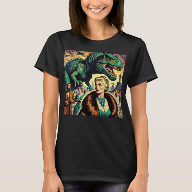 Camiseta Dinossauro procurando almoço! (Frente)