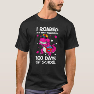 Camiseta Dinossauro que eu passei por 100 dias na escola
