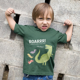 Camiseta Dinossauro Raio Verde Monograma Garoto