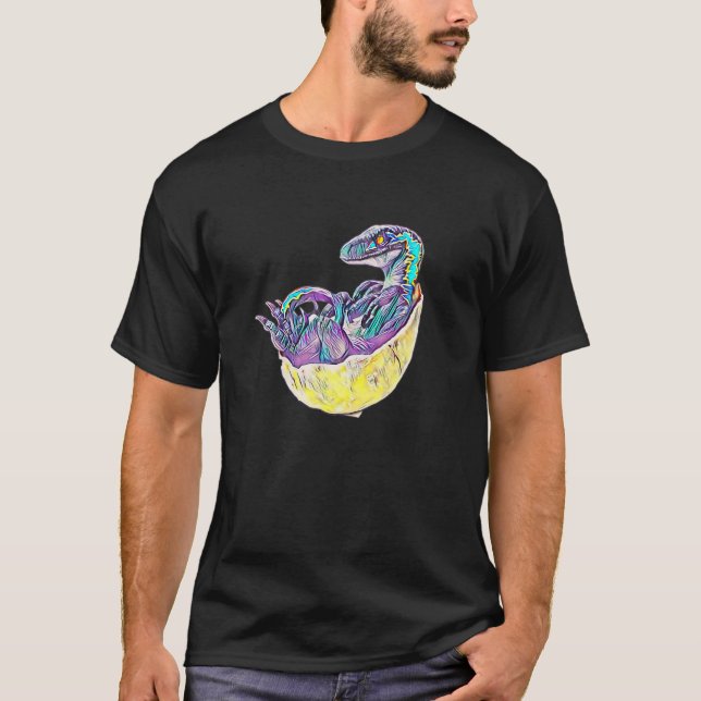 Camiseta Dinossauro Raptor Velociraptor (Frente)