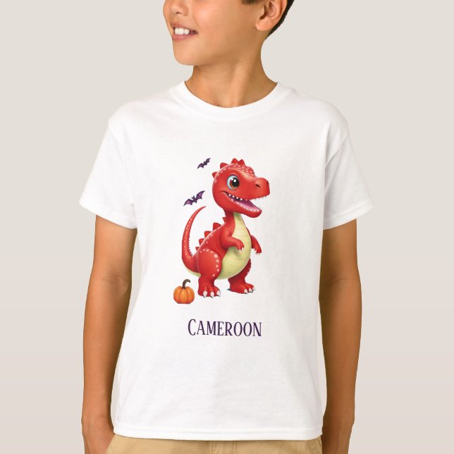 Camiseta Dinossauro Red Halloween (Frente)