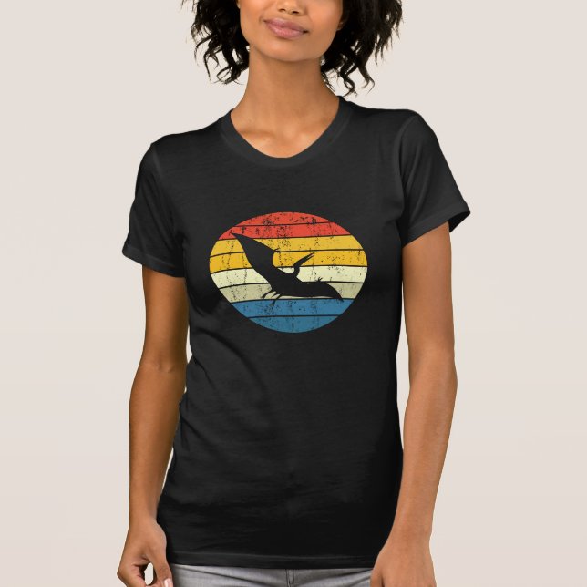 Camiseta Dinossauro Retroativo de Pterodátilo Vintage (Frente)