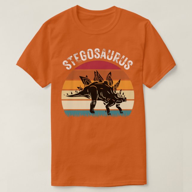 Camiseta Dinossauro Retroativo Stegossauro (Frente do Design)