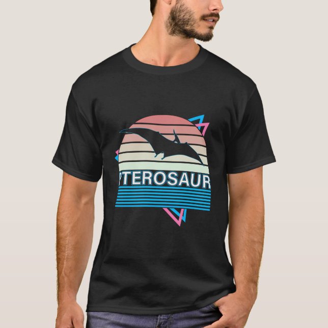Camiseta Dinossauro Retrovoador Pré-Histórico Pterossauro (Frente)