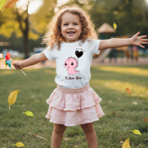 Camiseta Dinossauro Rosa Fofo