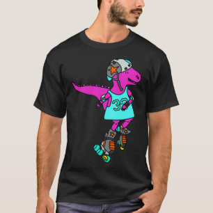 Camiseta Dinossauro rosa-rosado-rolador-derby