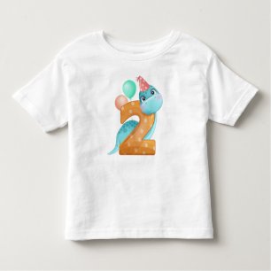 Camiseta Dinossauro segundo aniversário