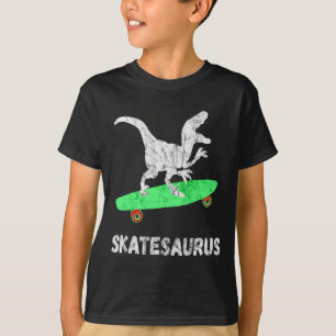 Camiseta Dinossauro Skate Skateboard T-rex Engraçado Skat