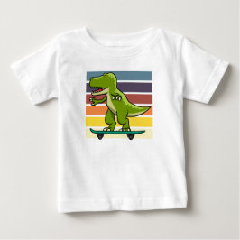 Camiseta Dinossauro Skate T-Rex
