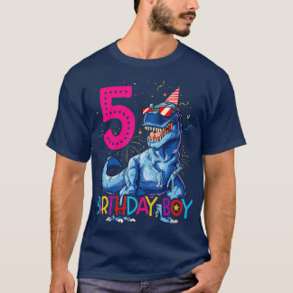 Camiseta Dinossauro T rex 5 anos de idade T shirt Kids 5