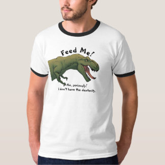Camiseta Dinossauro T-Rex me alimenta de homens