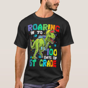Camiseta Dinossauro T-Rex Rurgindo Em 100 Dias De 1rua