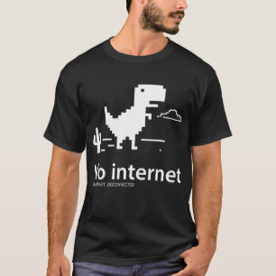 Camiseta Dinossauro T-Rex   Sem ligação à Internet T-Shi