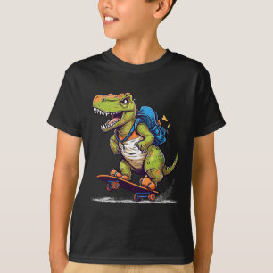 Camiseta Dinossauro T Rex Skate Legal Dinossauro Skatista 