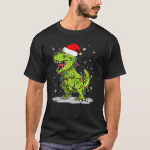 Camiseta Dinossauro T - Rex Tree Christmas Sweet