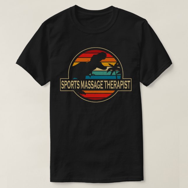 Camiseta Dinossauro Terapista de Massas Esportivas (Frente do Design)