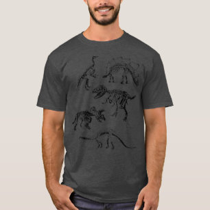 Camiseta Dinossauro TRe Skeleton Dino Bones Paleontólogo Fo