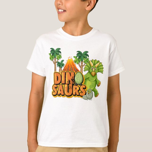 Camiseta Dinossauro Triceratops (Frente)