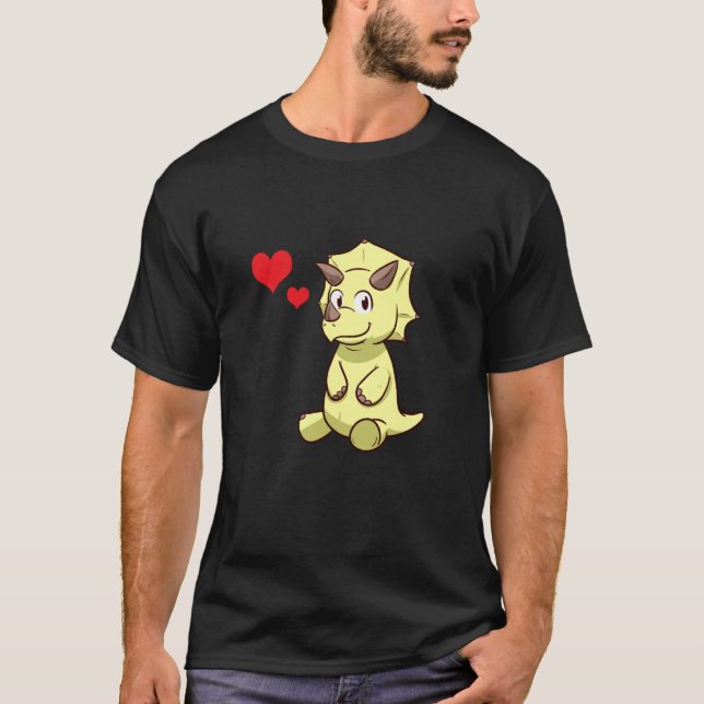 Camiseta Dinossauro Triceratops (Frente)
