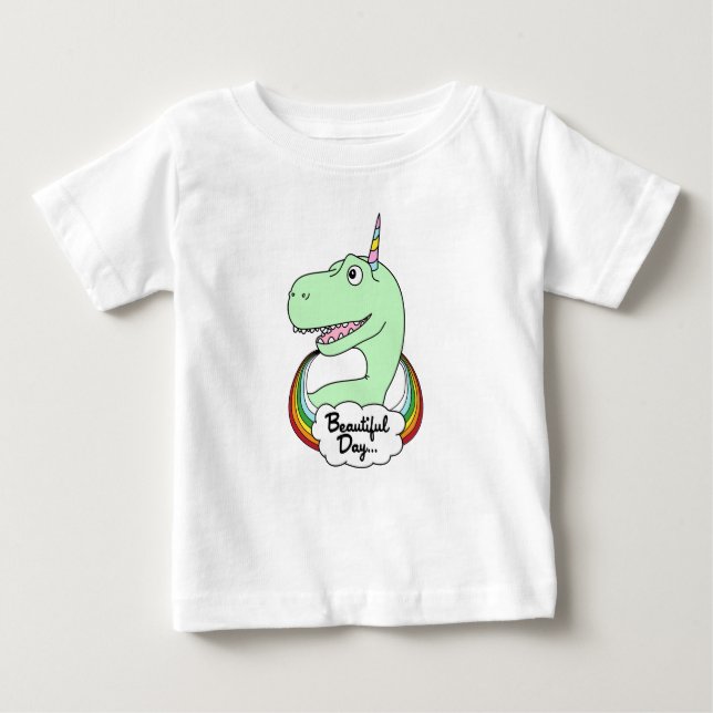 Camiseta Dinossauro Unicorn (Frente)