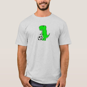 Camiseta Dinossauro Verde Adora Futebol