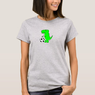 Camiseta Dinossauro Verde Adora Futebol