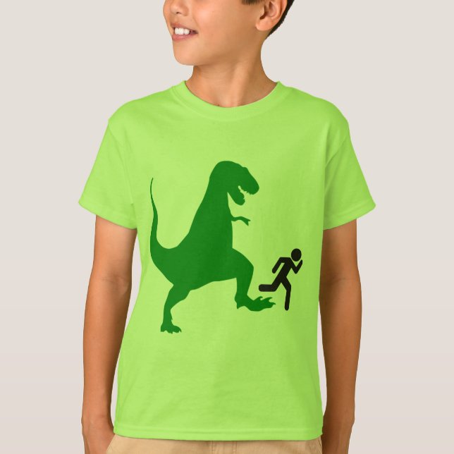 Camiseta Dinossauro Verde do Miúdo (Frente)