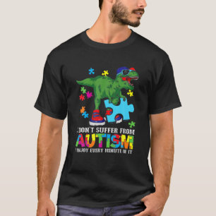 Camiseta Dinossauro Veste Óculos de sol segurando Quebra-c