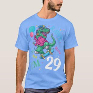 Camiseta Dinossauro Voando E Balões Rawar Roar Aniversário 