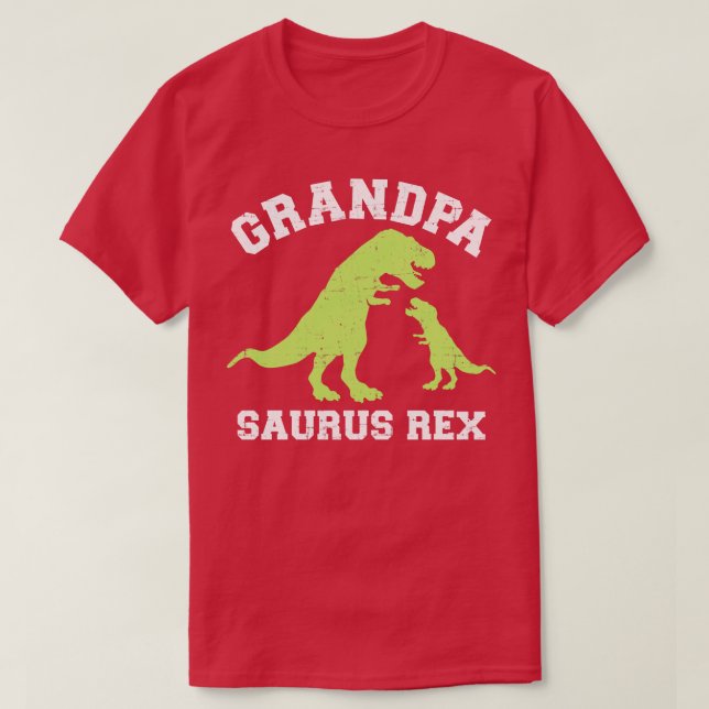Camiseta Dinossauro Vovassivo rex para vovô (Frente do Design)