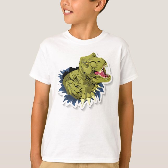Camiseta Dinossauro Zangado (Frente)