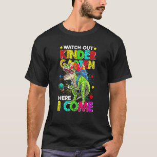 Camiseta Dinossauros Cuidado Com O Jardim De Infância Aqui