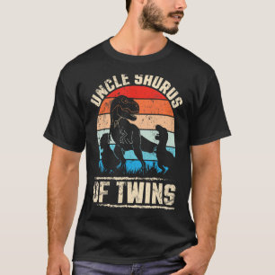 Camiseta Dinossauros Dançando Juntos Tia Feliz Tio Saurus
