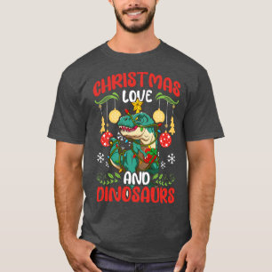 Camiseta Dinossauros Dino Boy Kids Papais noeis TRex presen