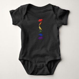 Camiseta Dinossauros do arco-íris