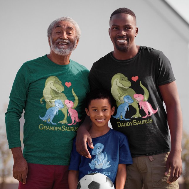 Camiseta Dinossauros do vovôSaurus T-Rex e Baby Boy (Criador carregado)