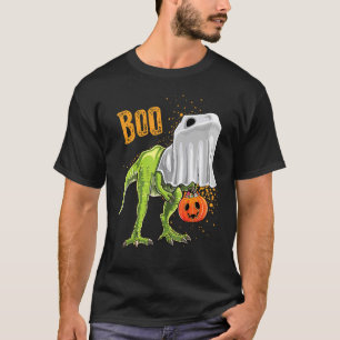 Camiseta Dinossauros fantasmas assustadores Boo Halloween C