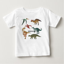 Dinossauros fofos aquarela mundo Jurássico branco