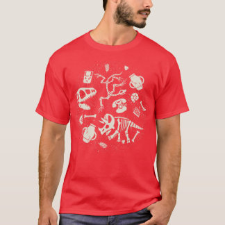 Camiseta Dinossauros Fossils Tecnologia de Vintage