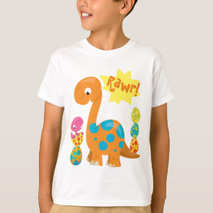 Camiseta Dinossauros lindos Rawr! Equilíbrio divertido de