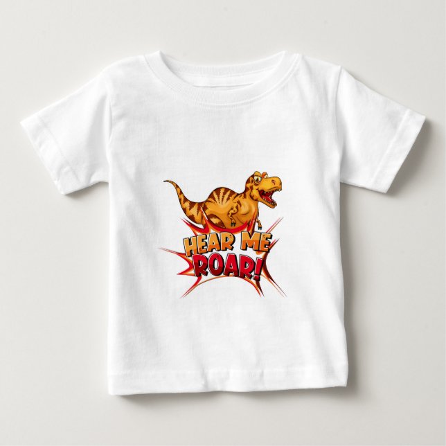 Camiseta Dinossauros Me Escutem Rugir (Frente)