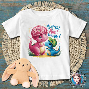 Camiseta Dinossauros Minha tia Excelente me ama