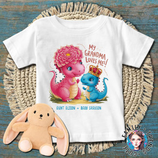 Camiseta Dinossauros Minha tia Excelente me ama