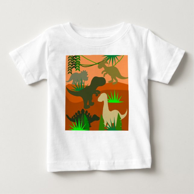 Camiseta Dinossauros na Natureza (Frente)