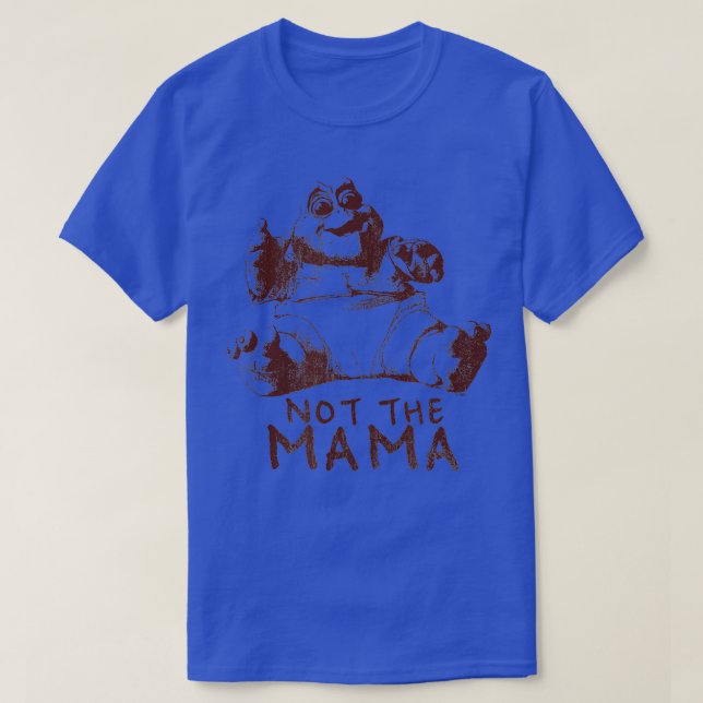 Camiseta Dinossauros não a cor da mamãe 1 (Frente do Design)